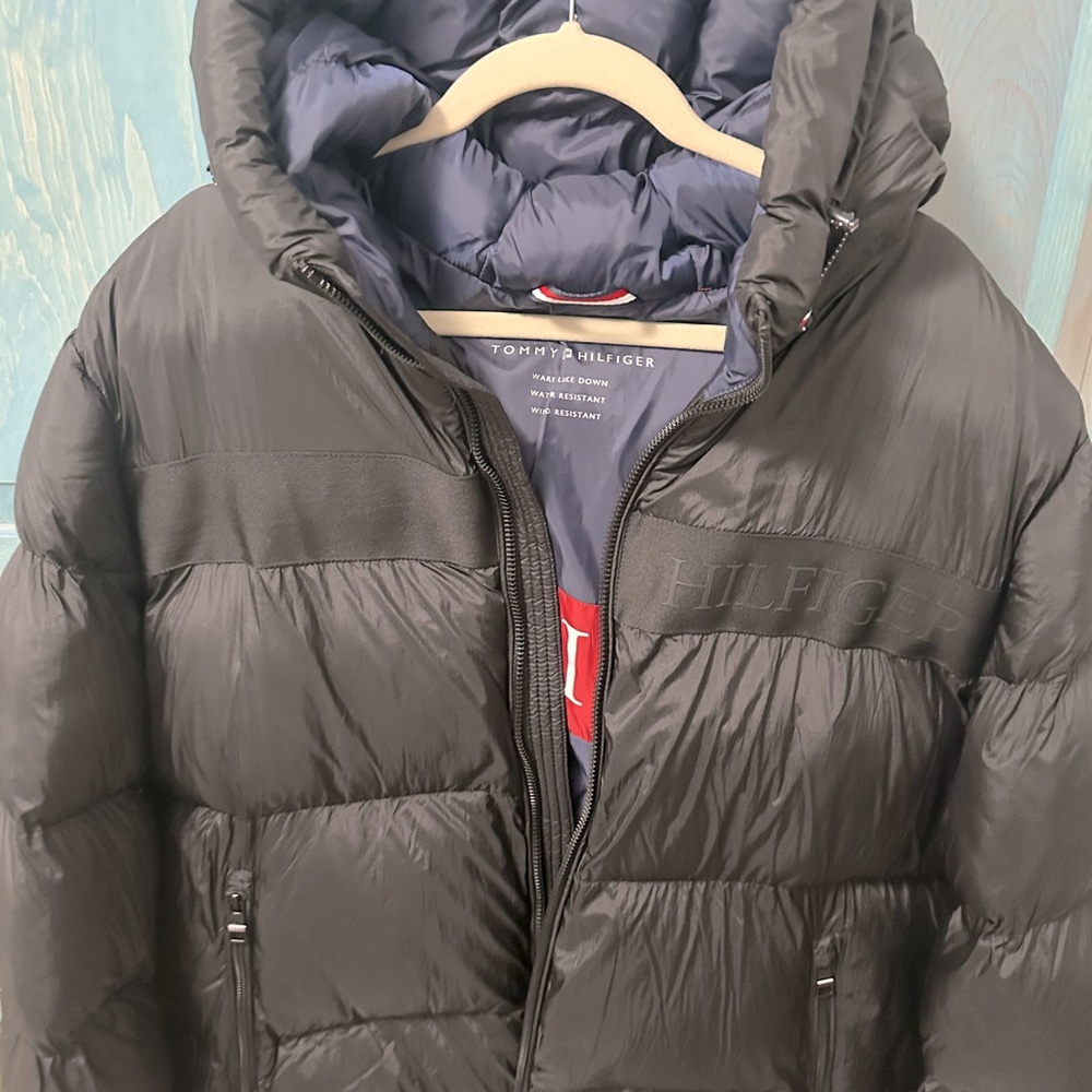 NWT Tommy Hilfiger Black puffer coat